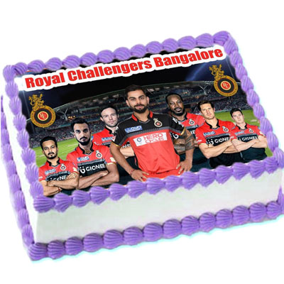 "RCB Team Photo cake - 2kgs - Click here to View more details about this Product